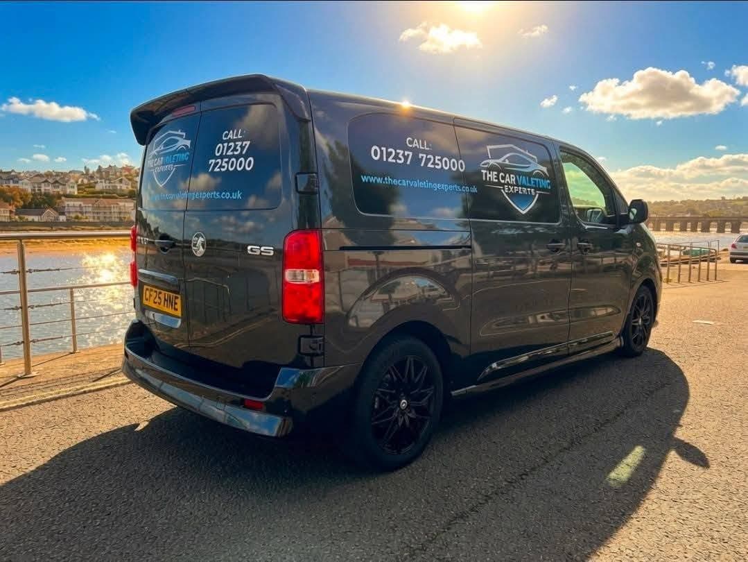 The Car Valeting Experts mobile valeting van in North Devon